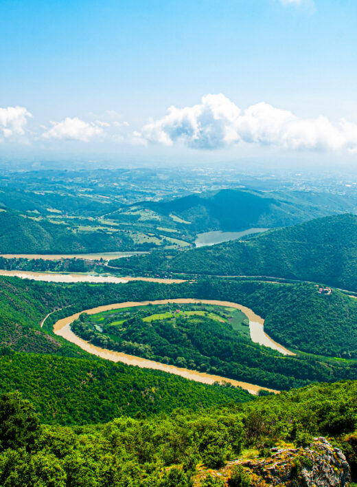 Meandri Zapadne Morave Ovcar panorama